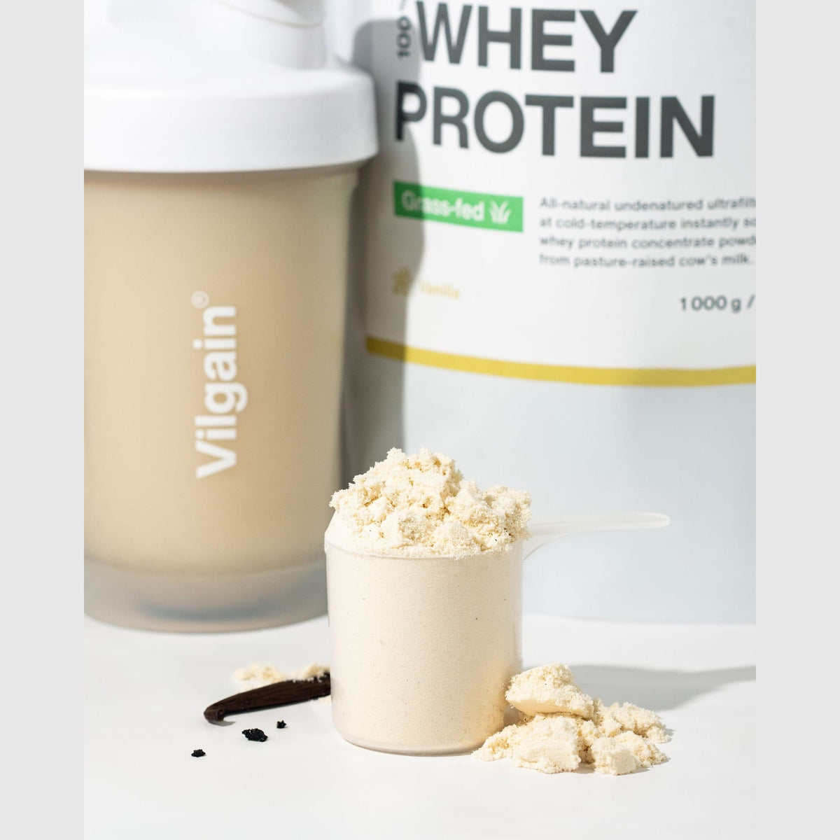 Grass-Fed Whey Protein kaufen - Vilgain Whey Proteinpulver - Fitness Onlineshop