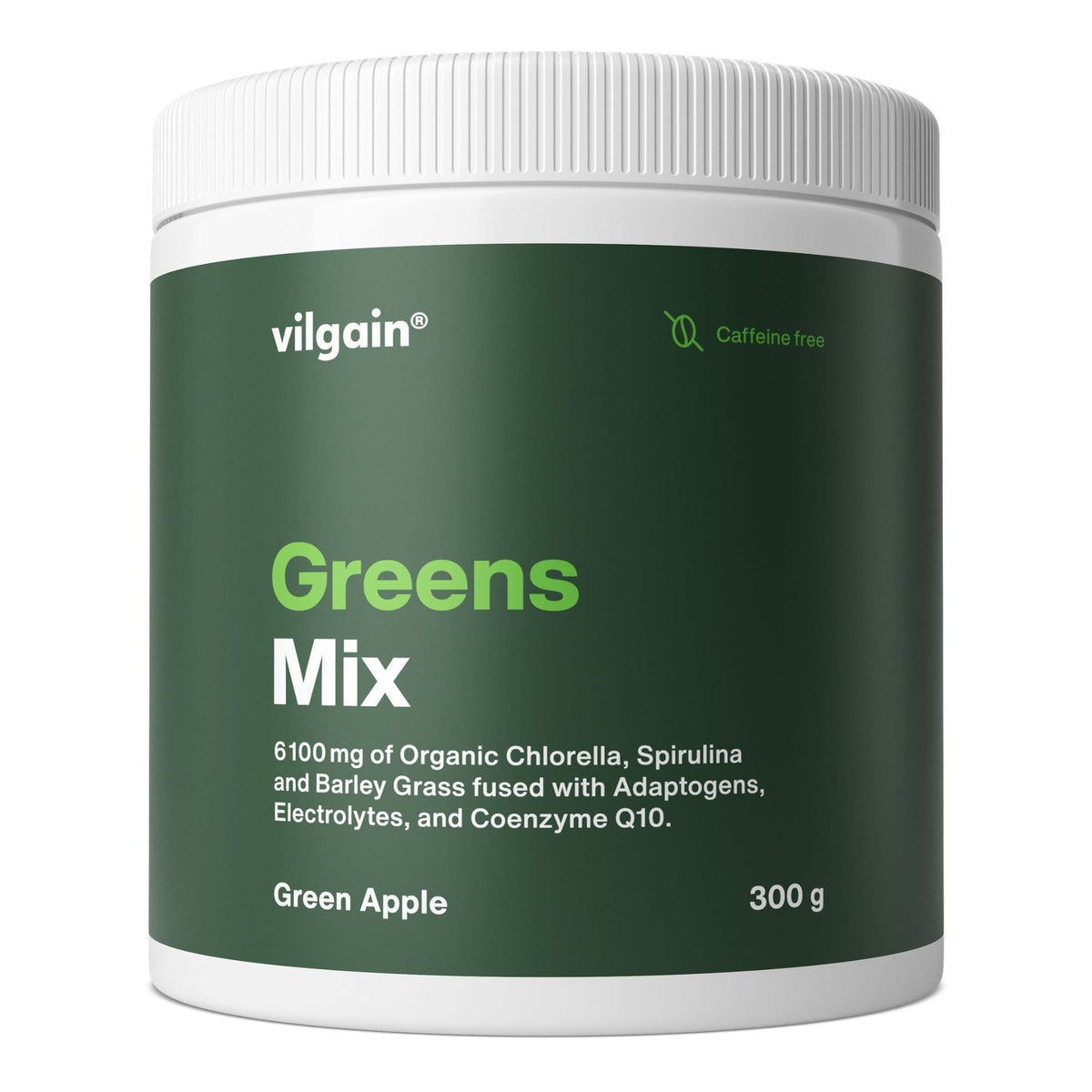 Greens Mix Grüner Apfel ohne Koffein / 300 g kaufen - Vilgain Greens Pulver - Fitness Onlineshop