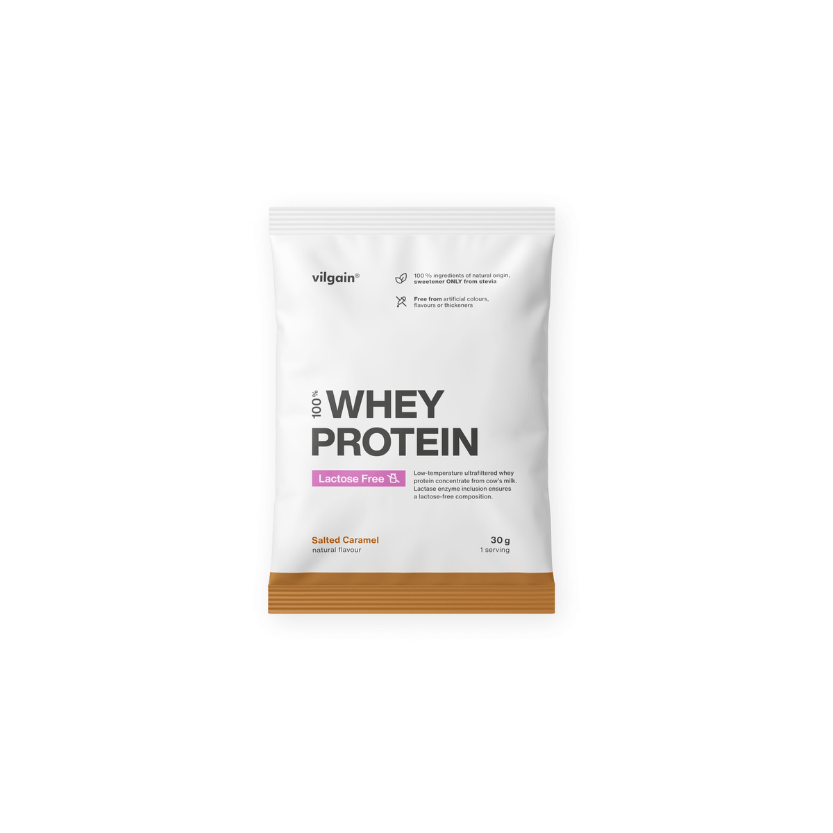 Lactose-Free Whey Protein Salzkaramell / 30 g kaufen - Vilgain Whey Proteinpulver - Fitness Onlineshop