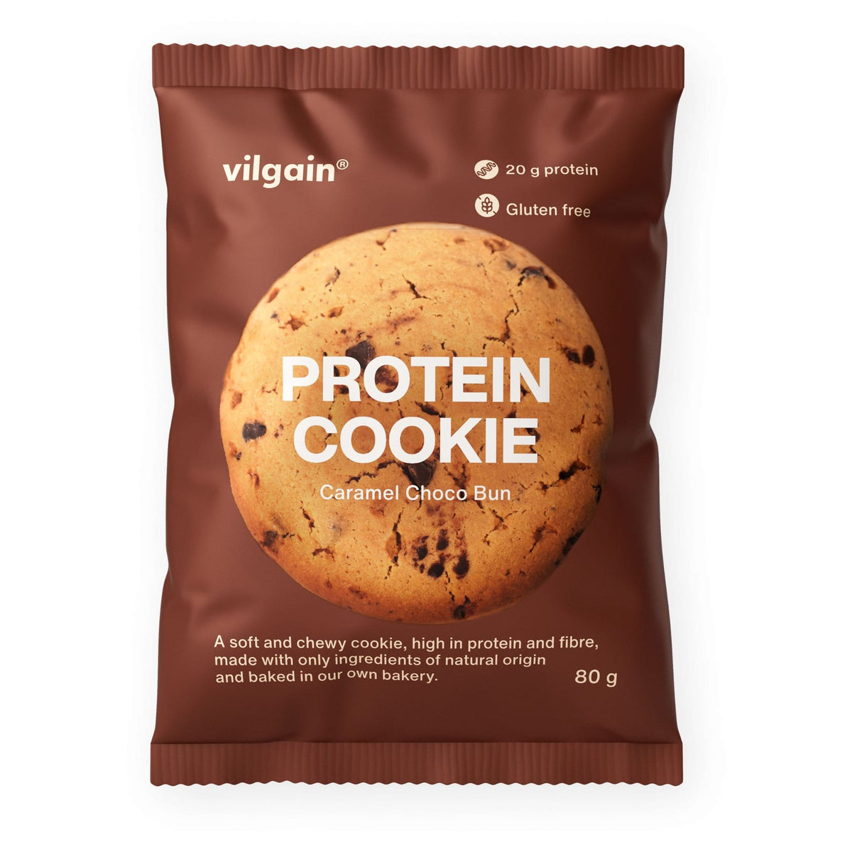 Protein Cookie Schokolade und Karamell / 12 x 80 g kaufen - Vilgain Protein Cookie - Fitness Onlineshop