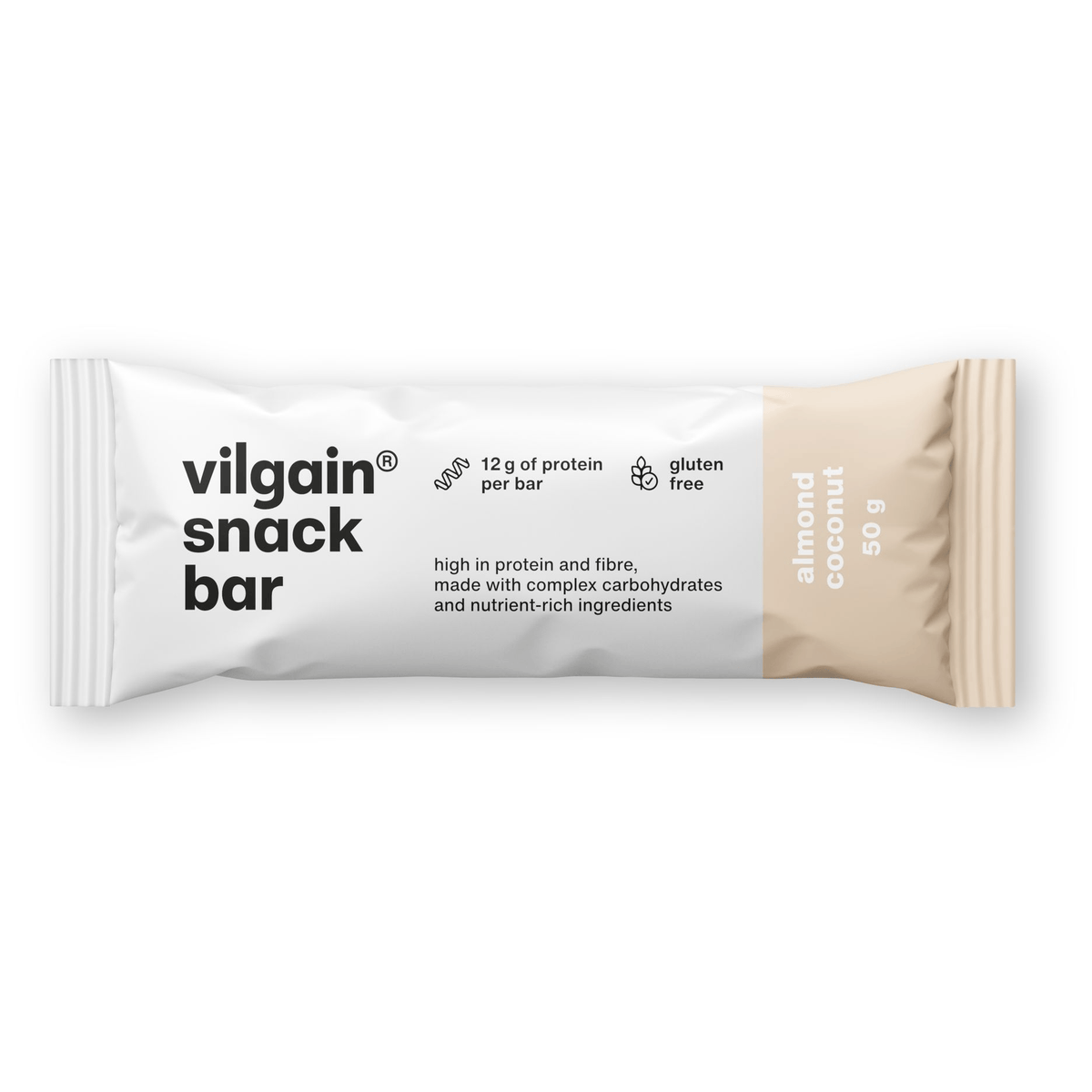 Snack Bar Mandeln mit Kokosstücken / 50 g kaufen - Vilgain Energieriegel - Fitness Onlineshop