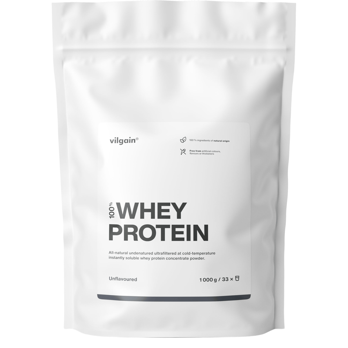 Whey Protein Ohne Geschmack / 1'000 g kaufen - Vilgain Whey Proteinpulver - Fitness Onlineshop