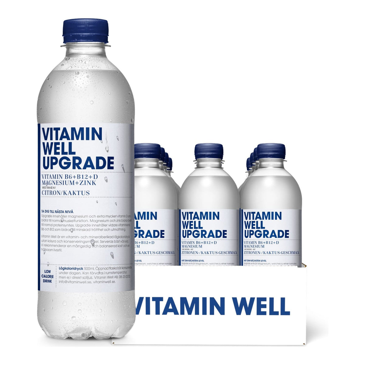 Vitamin Well Vitamindrink 12 x 500 ml / Upgrade (Zitrone-Kaktus) kaufen - Vitamin Well Hydrationsgetränk - Fitness Onlineshop