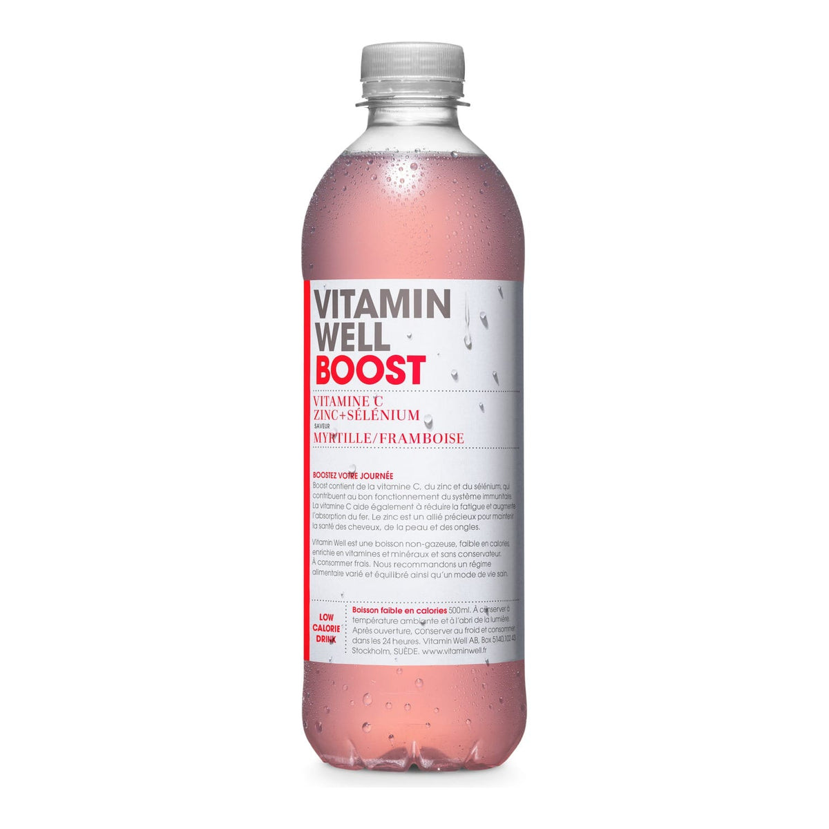 Vitamin Well Vitamindrink 500 ml / Boost (Himbeere-Heidelbeere) kaufen - Vitamin Well Hydrationsgetränk - Fitness Onlineshop