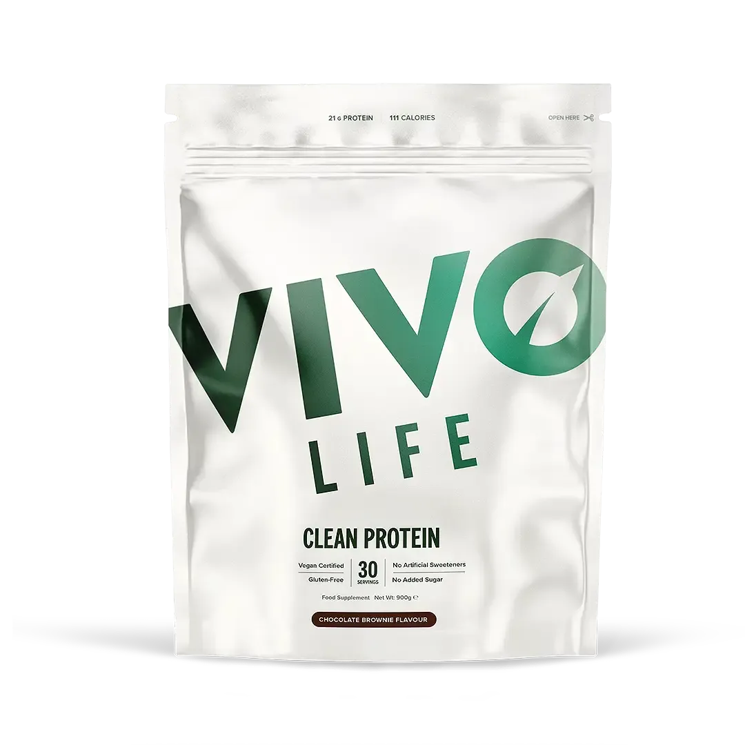 Clean Protein Chocolate Brownie / 30 Portionen kaufen - Vivo Life Vegane Proteinpulver - Fitness Onlineshop