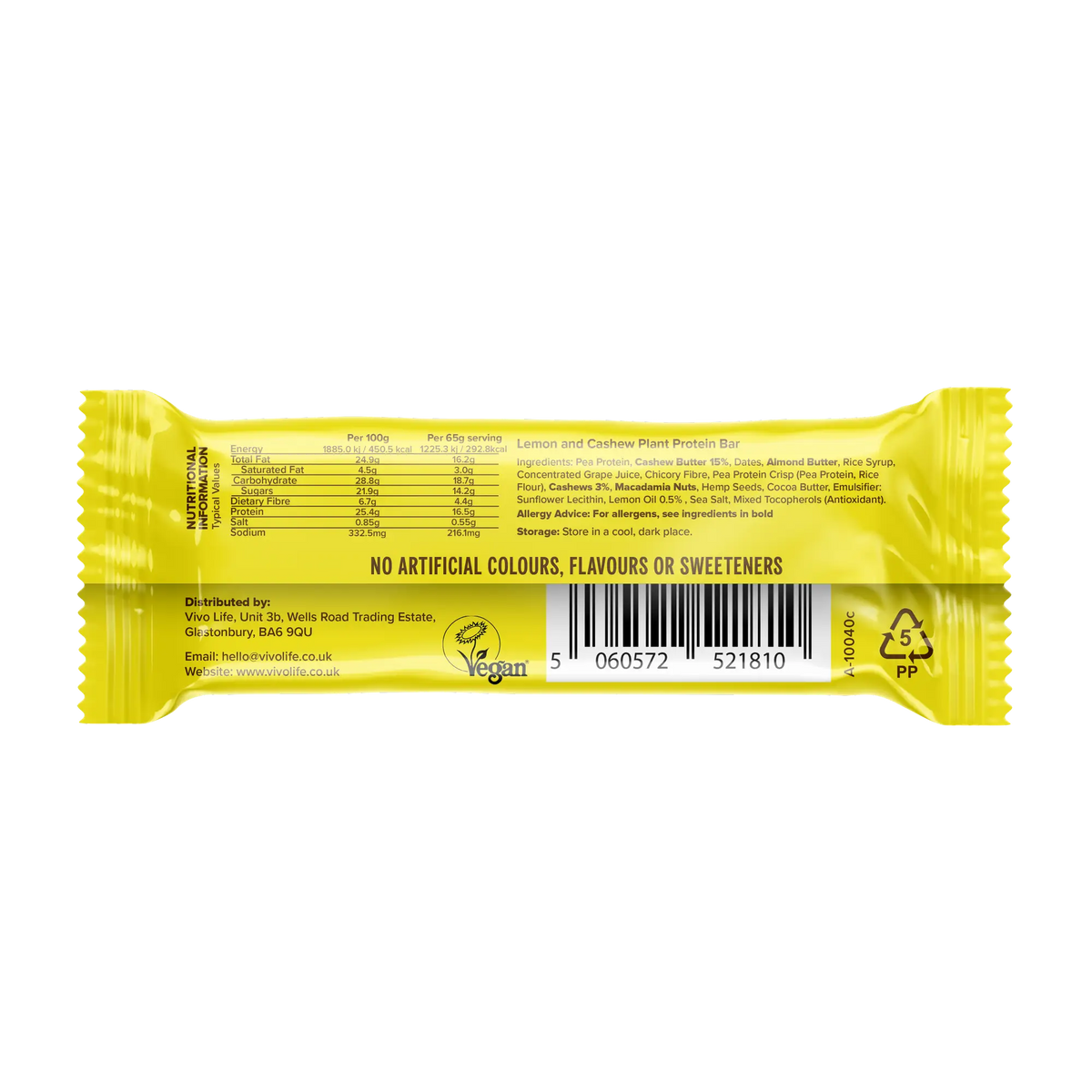 Plant Protein Bar kaufen - Vivo Life Vegane Proteinriegel - Fitness Onlineshop