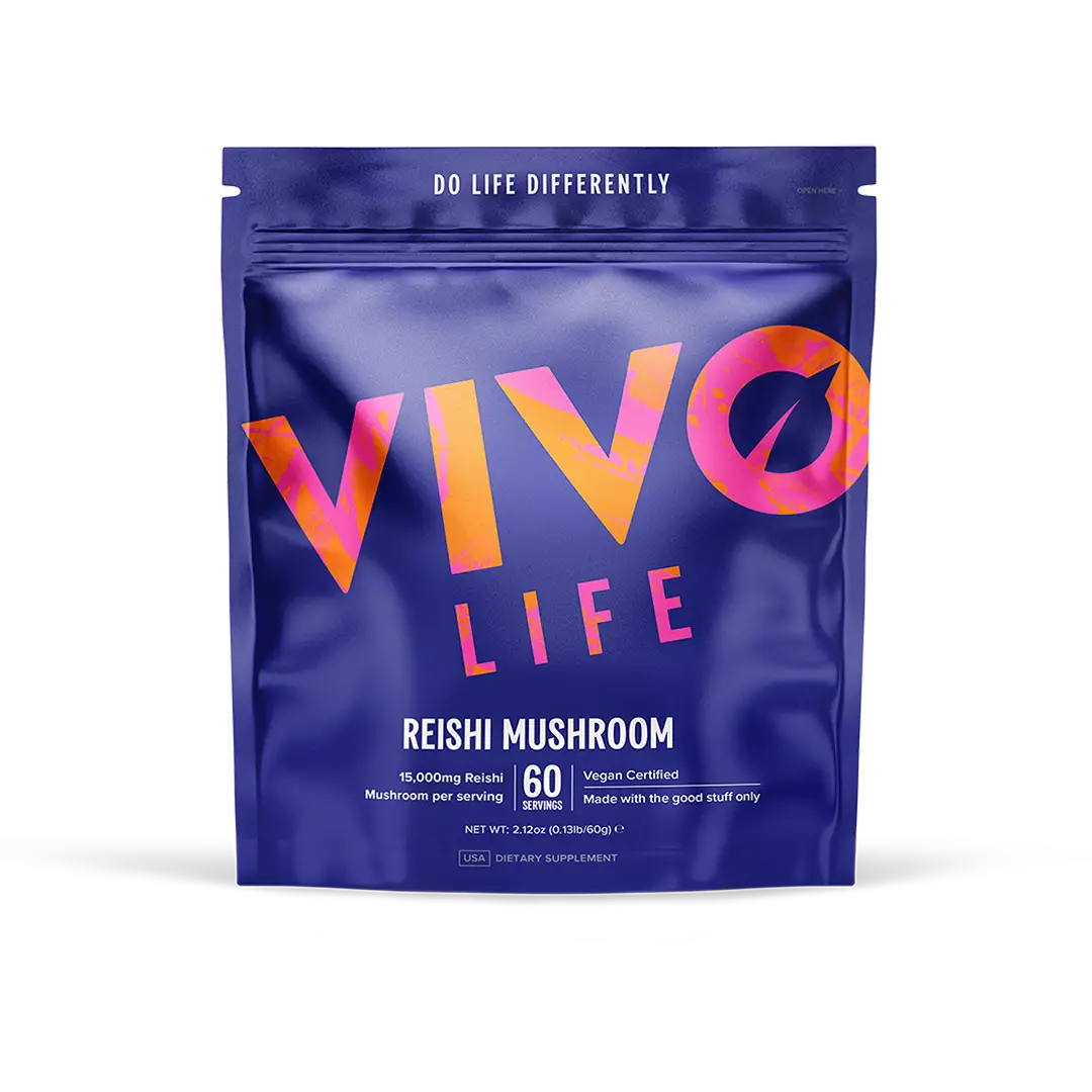 Reishi Pulver (15:1 Extrakt) 60 g kaufen - Vivo Life Pilz-Supplements - Fitness Onlineshop