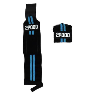 2POOD 2POOD Wrist Wraps (Handgelenkbandagen) Schwarz-Blau kaufen bei haghpowered.com