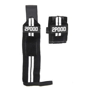 2POOD 2POOD Wrist Wraps (Handgelenkbandagen) Schwarz-Weiss kaufen bei haghpowered.com
