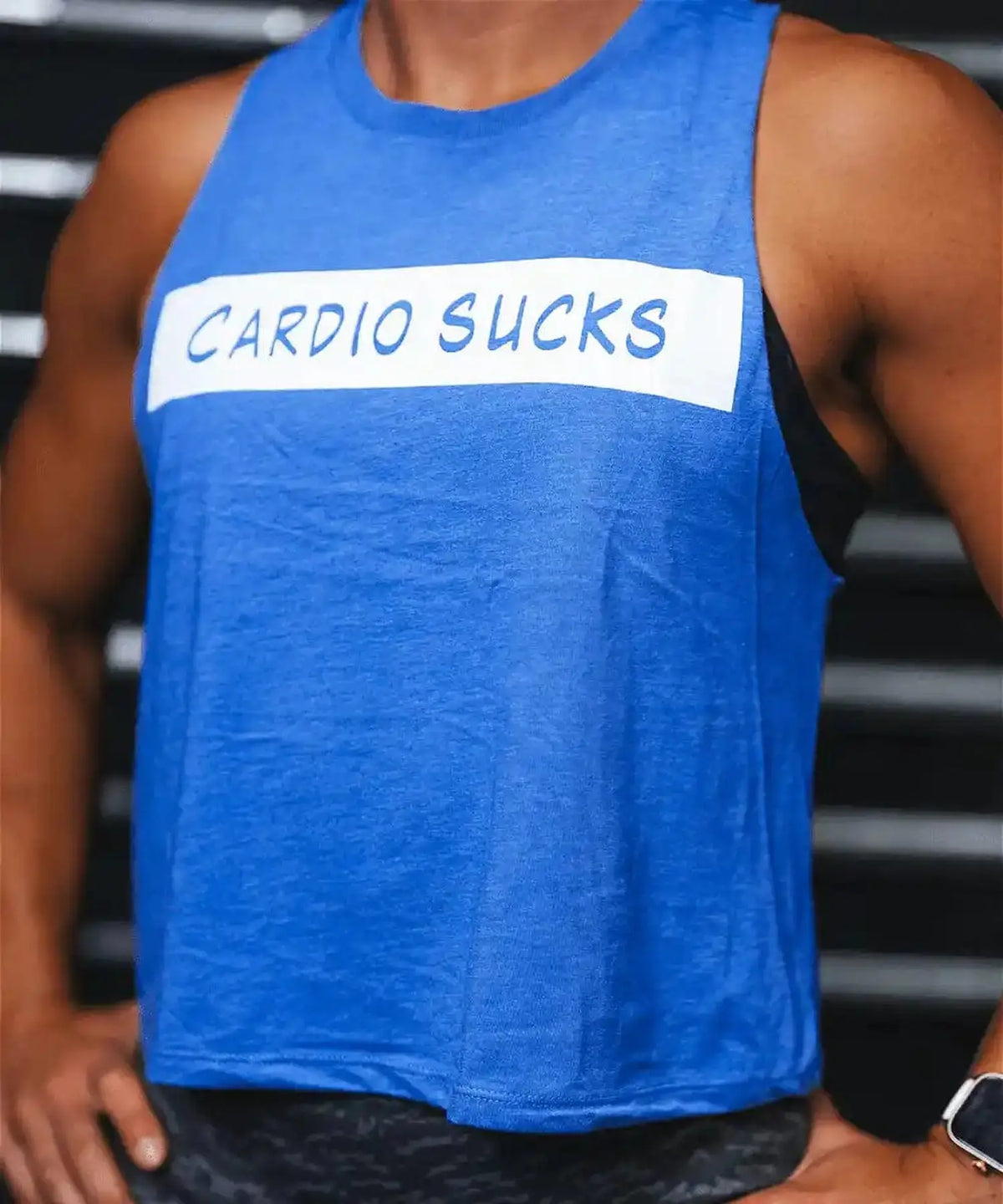 2POOD Cardio Sucks Crop Tank kaufen bei haghpowered.com