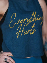 2POOD Everything Hurts Tank Dunkelblau kaufen bei haghpowered.com