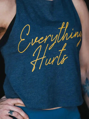2POOD Everything Hurts Tank Dunkelblau kaufen bei haghpowered.com