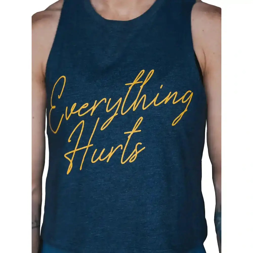 2POOD Everything Hurts Tank Dunkelblau kaufen bei haghpowered.com