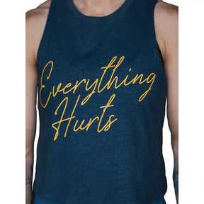2POOD Everything Hurts Tank Dunkelblau kaufen bei haghpowered.com