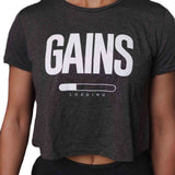 2POOD Gains Loading Crop Top Grau kaufen bei haghpowered.com