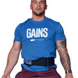 2POOD Gains Loading T-Shirt Blau kaufen bei haghpowered.com