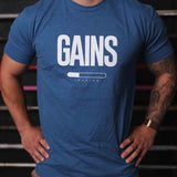 2POOD Gains Loading T-Shirt Blau kaufen bei haghpowered.com