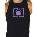 2POOD Lavender Kettlebell Logo Tank Schwarz kaufen bei haghpowered.com