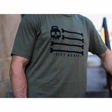 2POOD Lift Heavy Flag T-Shirt Olivegrün kaufen bei haghpowered.com