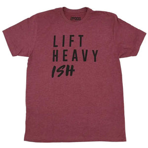 2POOD Lift Heavy Ish T-Shirt Maroon kaufen bei haghpowered.com