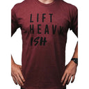 2POOD Lift Heavy Ish T-Shirt Maroon kaufen bei haghpowered.com