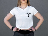 2POOD Lift More Talk Less Crop Top - Weiss kaufen bei haghpowered.com