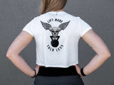 2POOD Lift More Talk Less Crop Top - Weiss kaufen bei haghpowered.com