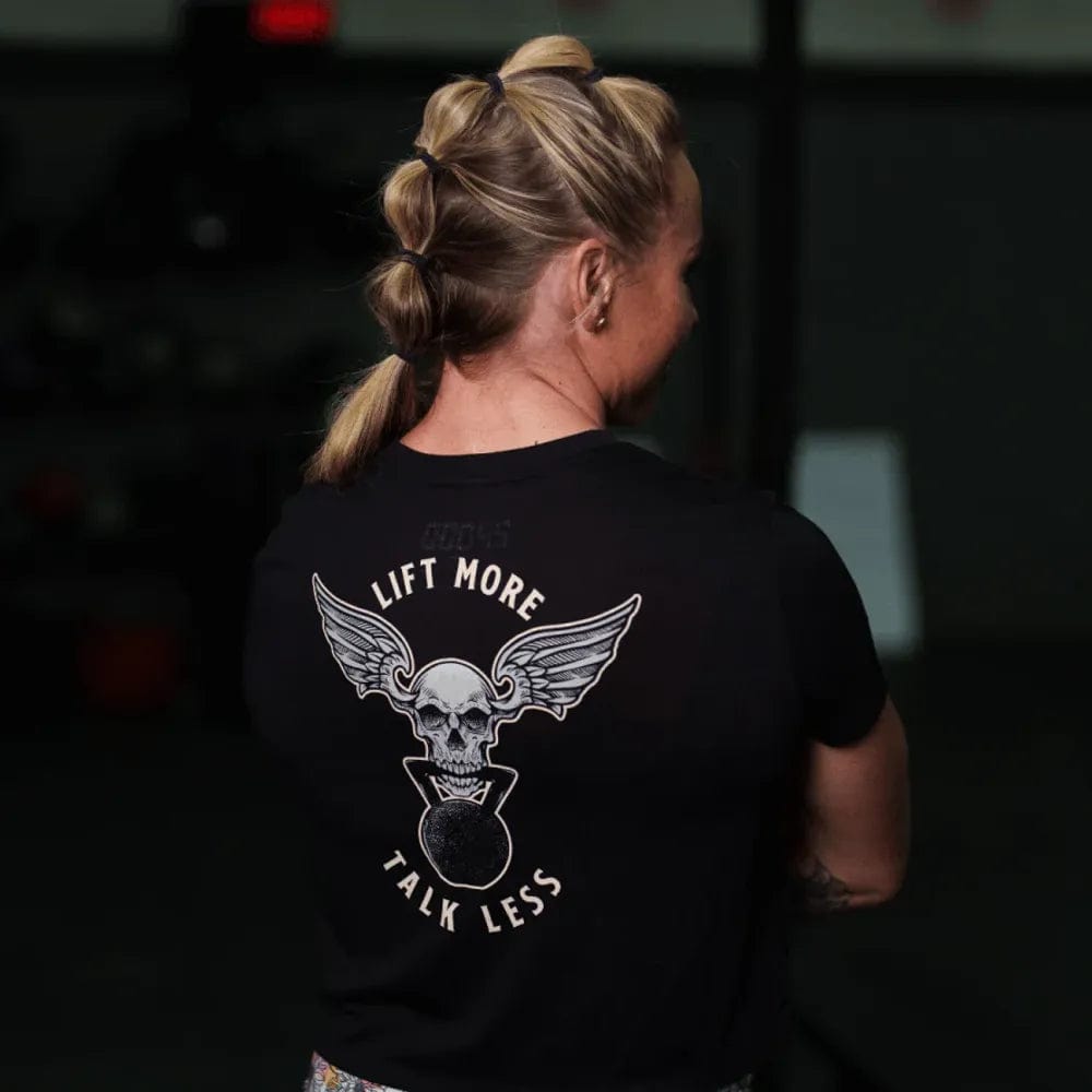 2POOD Lift More Talk Less Crop Top - Schwarz Schwarz kaufen bei haghpowered.com