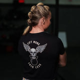 2POOD Lift More Talk Less Crop Top - Schwarz Schwarz kaufen bei haghpowered.com
