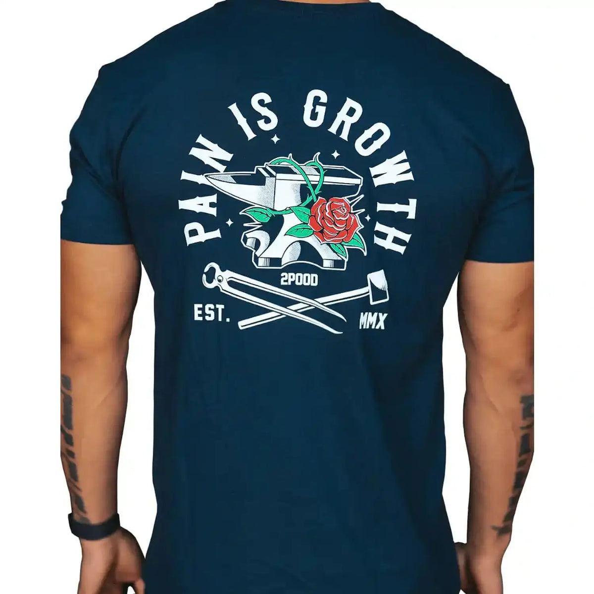 2POOD Pain Is Growth T-shirt kaufen bei haghpowered.com