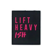 2POOD Pink "Lift Heavy Ish" Velcro Patch kaufen bei haghpowered.com
