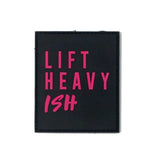 2POOD Pink "Lift Heavy Ish" Velcro Patch kaufen bei haghpowered.com