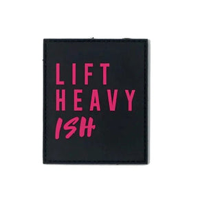 2POOD Pink "Lift Heavy Ish" Velcro Patch kaufen bei haghpowered.com