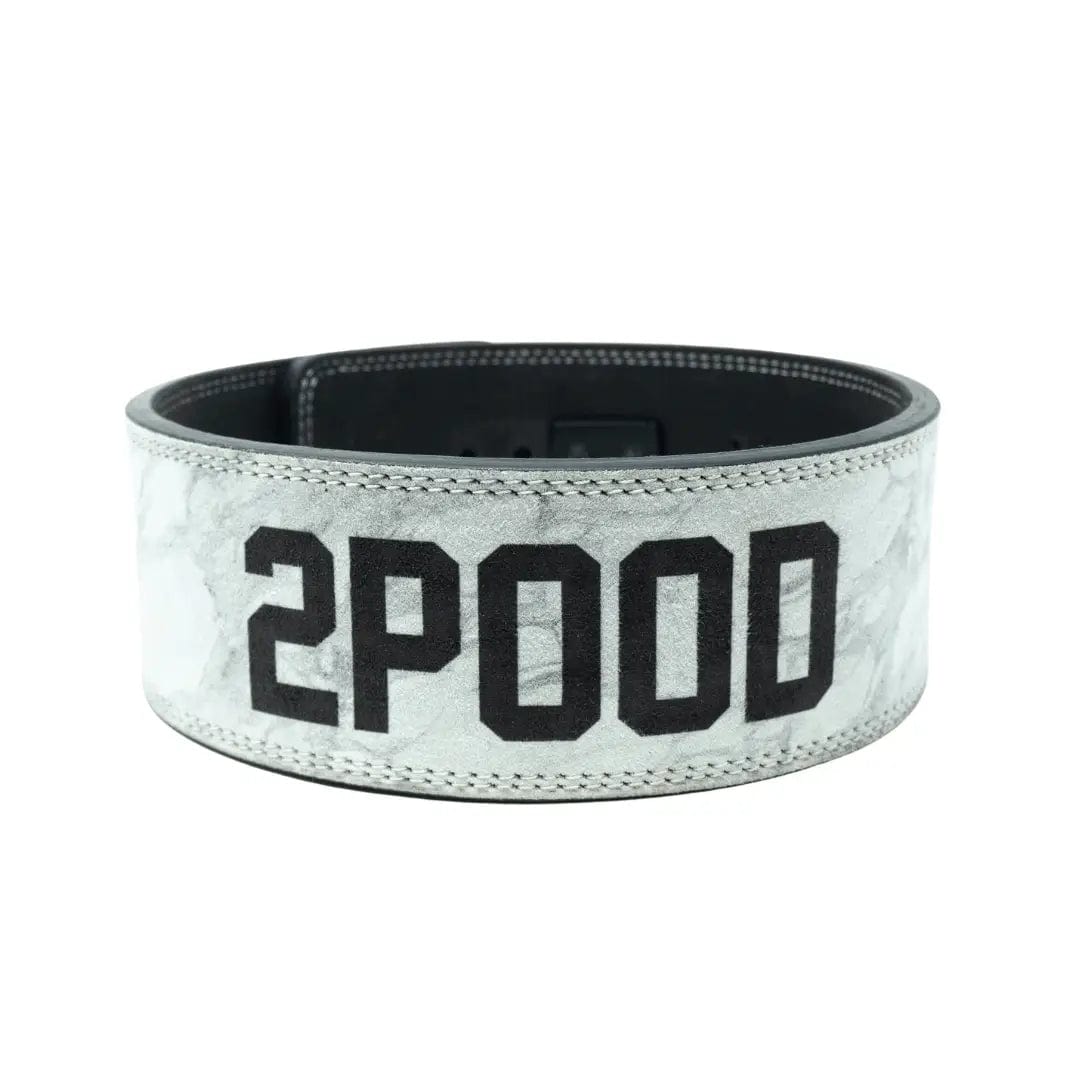 White Marble 10mm Lever Belt kaufen -  2POOD Gewichthebergürtel  - Fitness Onlineshop