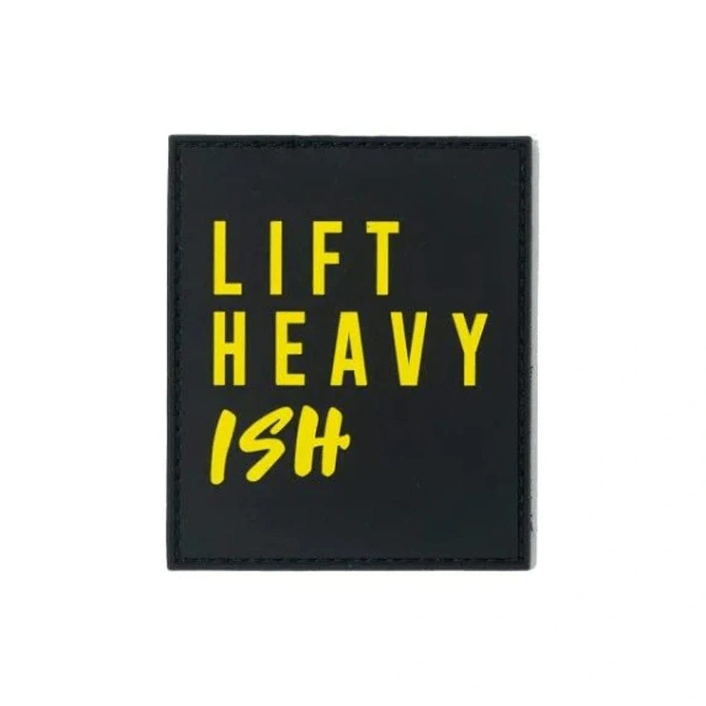 2POOD Yellow "Lift Heavy Ish" Velcro Patch kaufen bei haghpowered.com