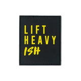 2POOD Yellow "Lift Heavy Ish" Velcro Patch kaufen bei haghpowered.com