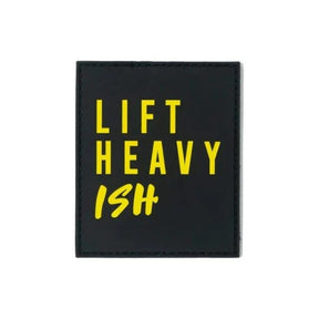 2POOD Yellow "Lift Heavy Ish" Velcro Patch kaufen bei haghpowered.com