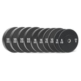 HighPowered Bumper Plates Set (Black) Complete (150 kg) kaufen bei haghpowered.com