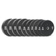HighPowered Bumper Plates Set (Black) Complete (150 kg) kaufen bei haghpowered.com