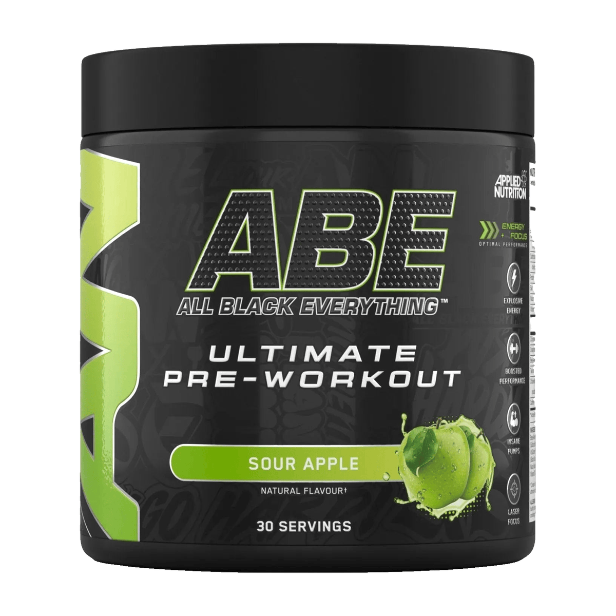 Applied Nutrition ABE (All Black Everything) (375 g) Sour Apple kaufen -  Applied Nutrition Pre-Workout  - Fitness Onlineshop