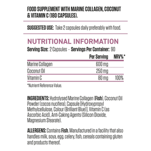 Applied Nutrition Collagen & Coconut (180 Kapseln) kaufen -  Applied Nutrition Kollagen  - Fitness Onlineshop