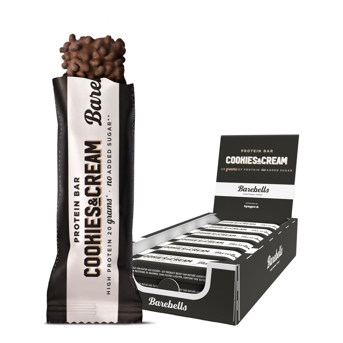 Barebells Protein Riegel 12 x 55 g / Cookies and Cream kaufen -  Barebells Proteinriegel  - Fitness Onlineshop