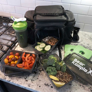 Bear KompleX Meal Prep Tasche mit Frischhalteboxen kaufen bei haghpowered.com