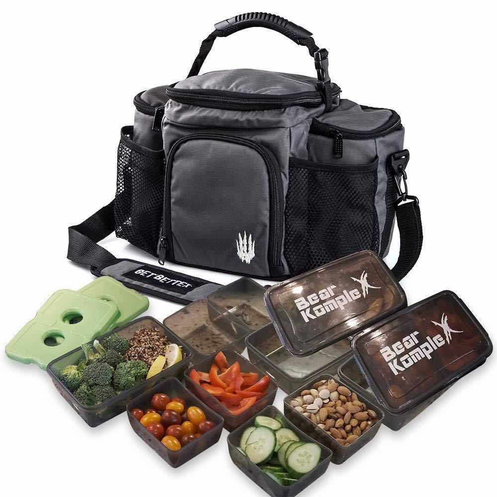 Bear KompleX Meal Prep Tasche mit Frischhalteboxen kaufen bei haghpowered.com