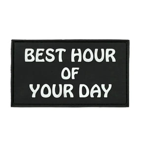 Bear KompleX Velcro Patch "Best Hour Of Your Day" kaufen bei haghpowered.com