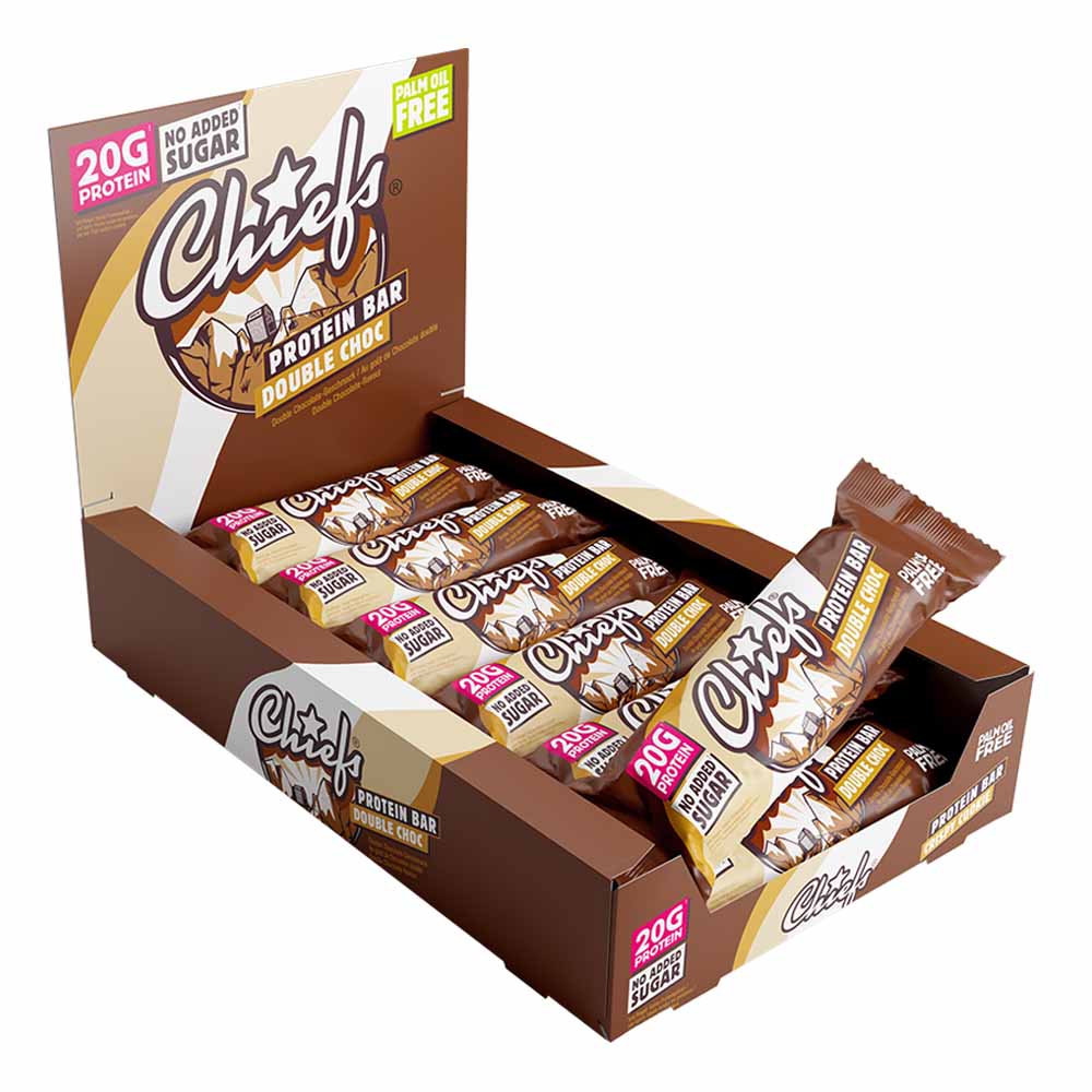 Chiefs Chiefs Protein Riegel 12 x 55 g Double Choc kaufen bei haghpowered.com