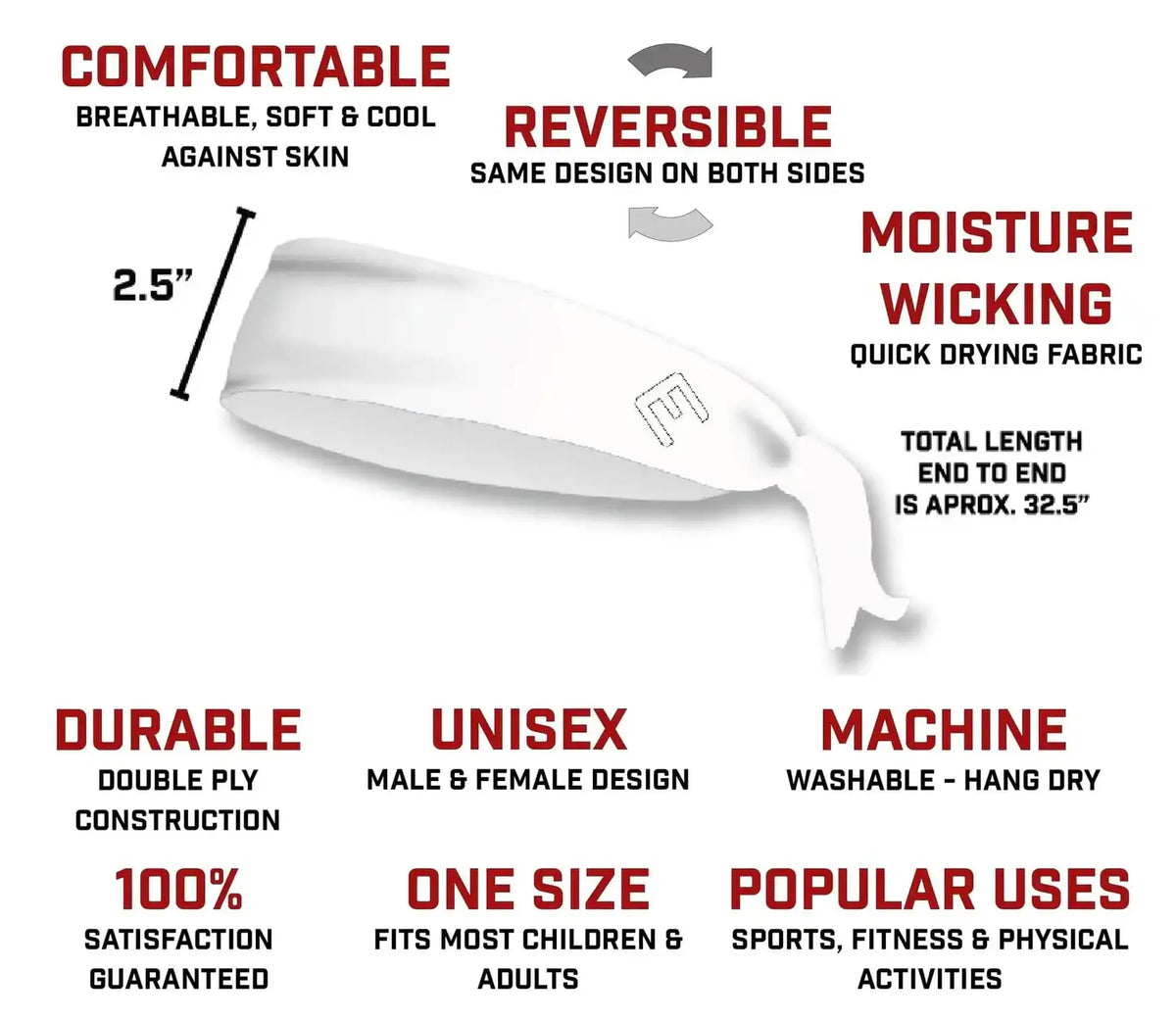 Elite Athletic Gear DOMINATE Tie Headband kaufen bei haghpowered.com
