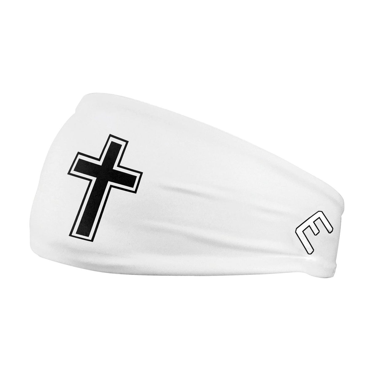 Elite Athletic Gear Faith Cross White Headband kaufen bei haghpowered.com