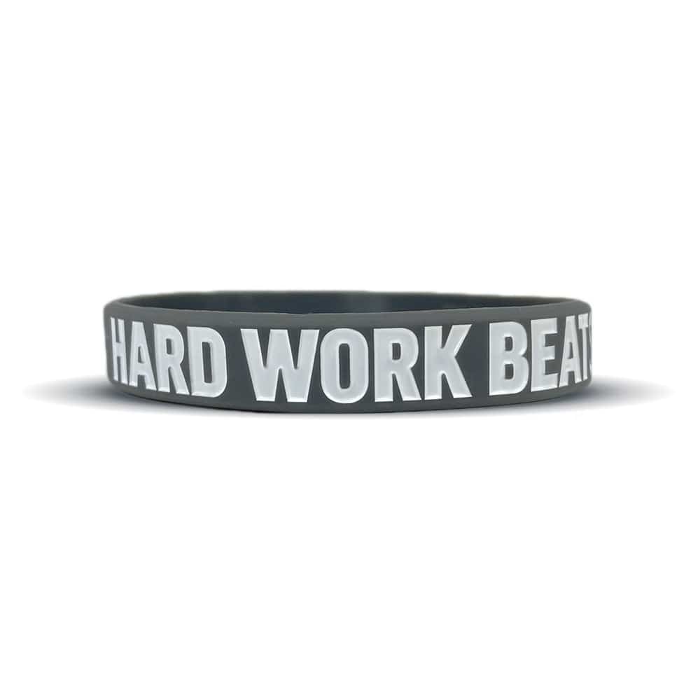 Elite Athletic Gear HARD WORK BEATS TALENT Wristband kaufen bei haghpowered.com