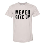 Elite Athletic Gear Never Give Up T-Shirt kaufen bei haghpowered.com